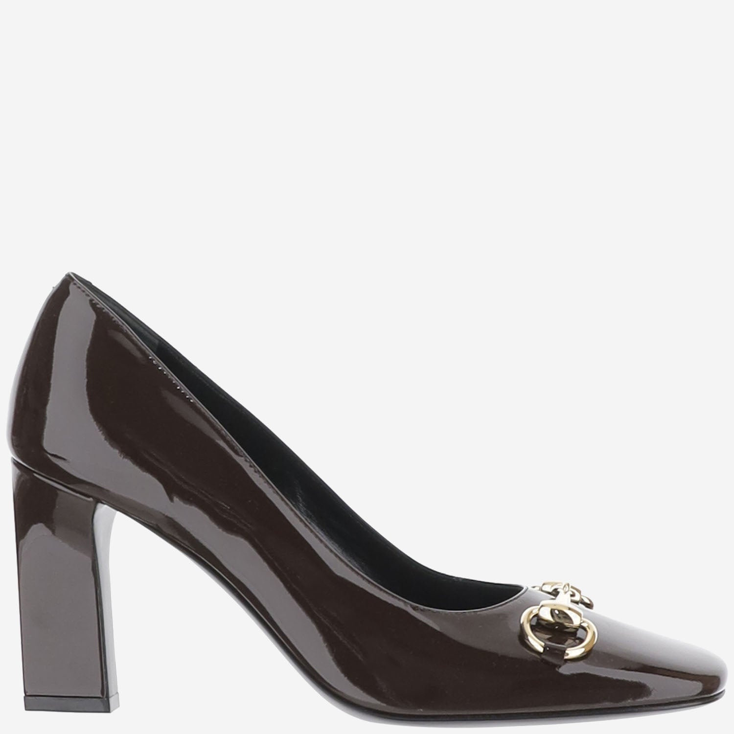 Décolleté in pelle con morsetto 865410 BNC002714 GUCCI 
