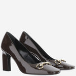 Décolleté in pelle con morsetto 865410 BNC002714 GUCCI 