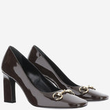 Décolleté in pelle con morsetto 865410 BNC002714 GUCCI 
