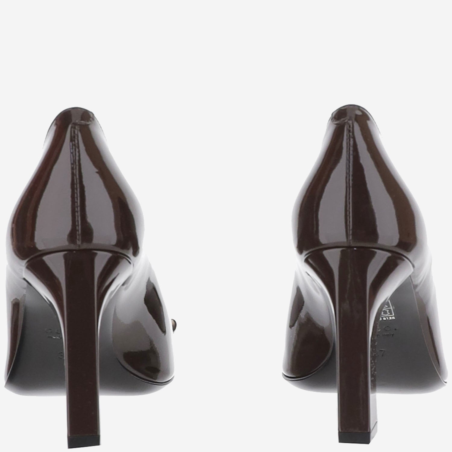 Décolleté in pelle con morsetto 865410 BNC002714 GUCCI 
