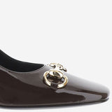 Décolleté in pelle con morsetto 865410 BNC002714 GUCCI 