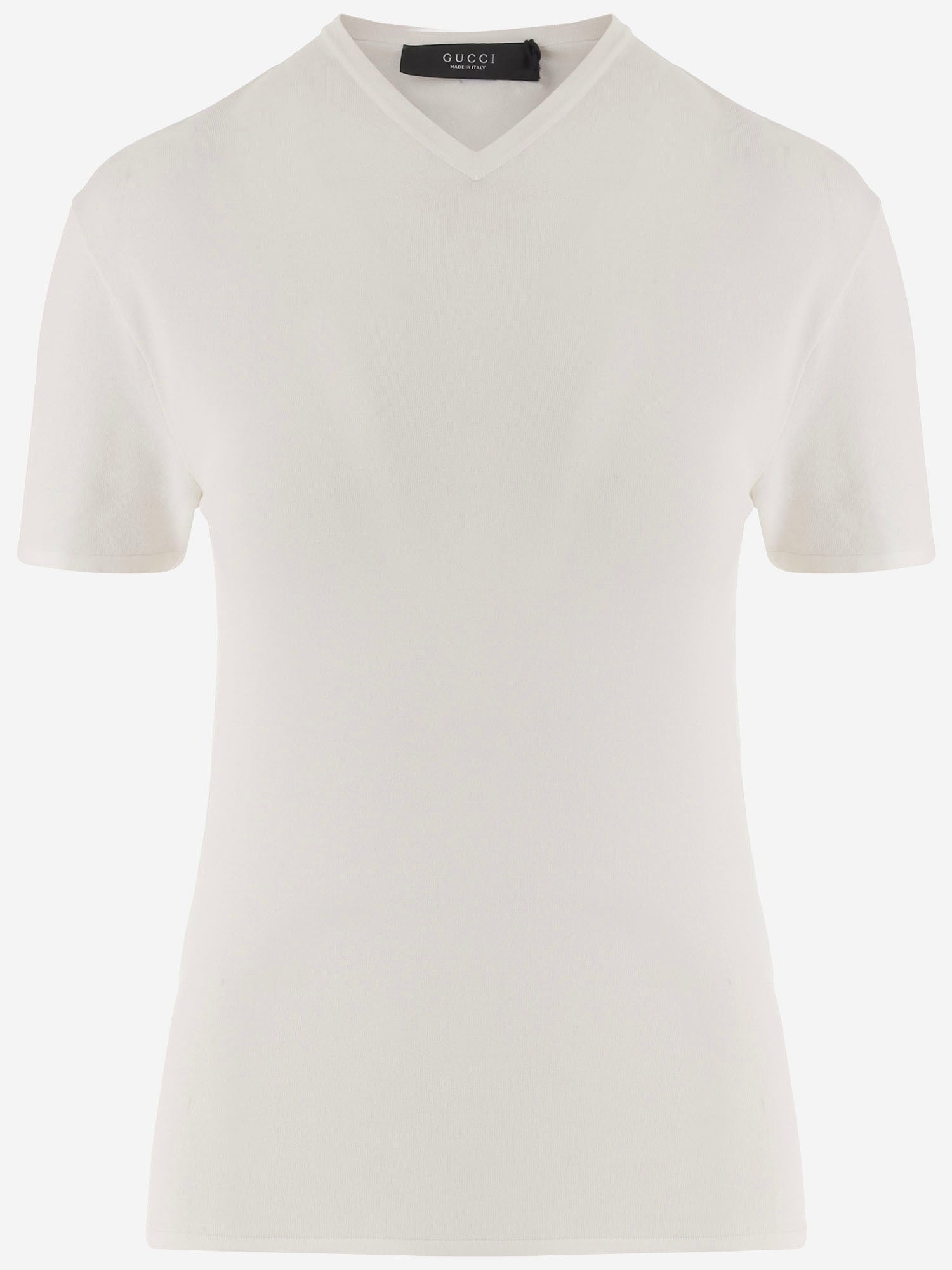 MAGLIA IN MISTO VISCOSA CON SCOLLO A V 866411 XKFIU9000 GUCCI 