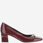 Décolleté in pelle con morsetto 866881 BNC006223 GUCCI 