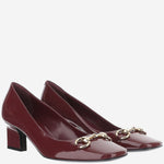 Décolleté in pelle con morsetto 866881 BNC006223 GUCCI 