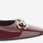 Décolleté in pelle con morsetto 866881 BNC006223 GUCCI 