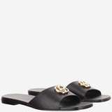 SANDALI SLIDER IN PELLE CON LOGO 870700 BKO001000 GUCCI 