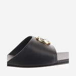 SANDALI SLIDER IN PELLE CON LOGO 870700 BKO001000 GUCCI 