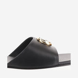 SANDALI SLIDER IN PELLE CON LOGO 870700 BKO001000 GUCCI 