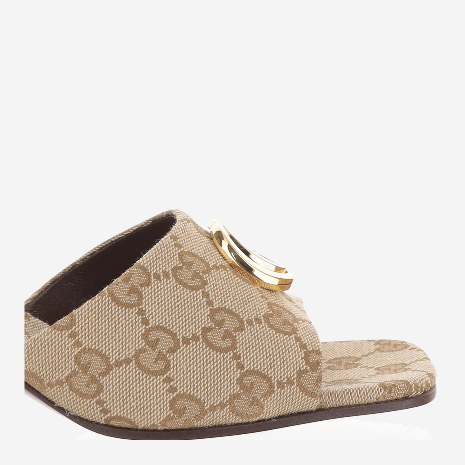 SANDALI SLIDER IN TELA GG CON LOGO 871481 FAFUW9611 GUCCI 