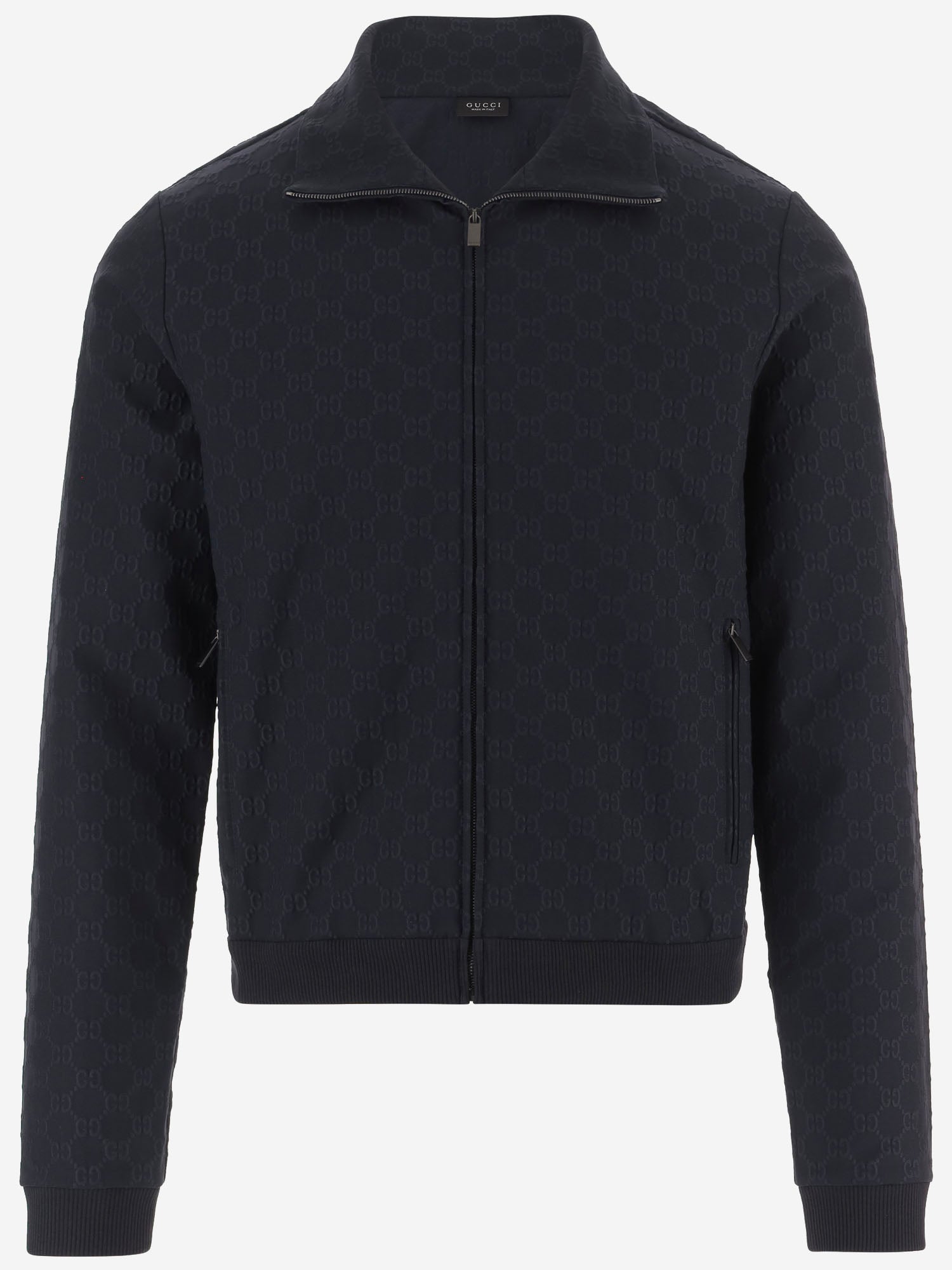 FELPA CON ZIP IN JERSEY GG JACQUARD 872398 XJHX34816 GUCCI 