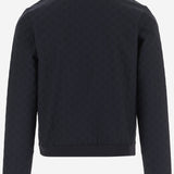FELPA CON ZIP IN JERSEY GG JACQUARD 872398 XJHX34816 GUCCI 