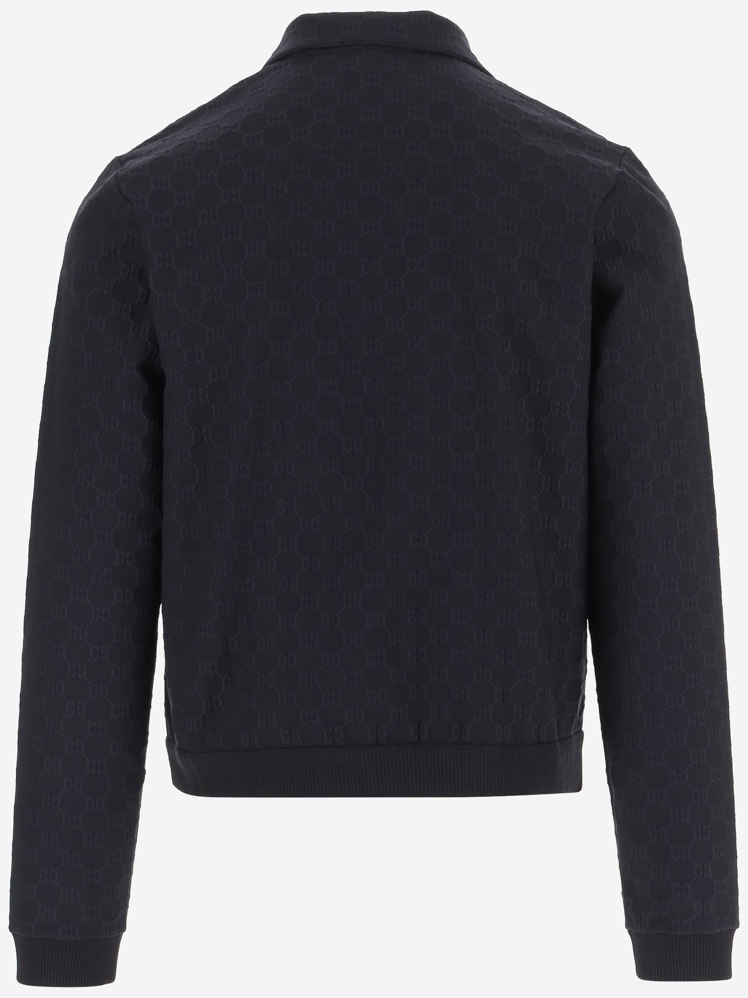 FELPA CON ZIP IN JERSEY GG JACQUARD 872398 XJHX34816 GUCCI 