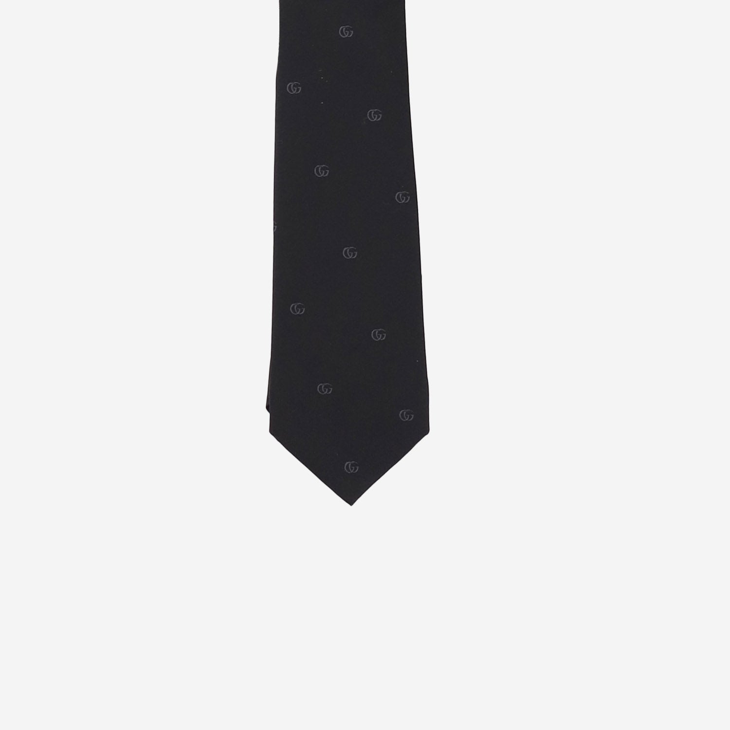 CRAVATTA IN JACQUARD DI SETA CON DOPPIA G 874091 4E0091000 GUCCI 