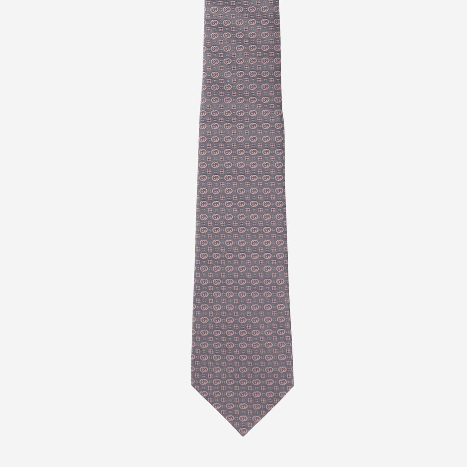 CRAVATTA IN SETA JACQUARD CON INCROCIO GG 874115 4E0091472 GUCCI 