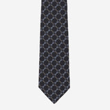 CRAVATTA IN SETA JACQUARD CON MORSETTO 874119 4E0091069 GUCCI 