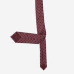 CRAVATTA IN SETA JACQUARD CON MORSETTO 874119 4E0096569 GUCCI 