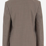 GIACCA MONOPETTO IN LANA A QUADRETTI 874604 ZAU809549 GUCCI 