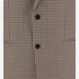 GIACCA MONOPETTO IN LANA A QUADRETTI 874604 ZAU809549 GUCCI 