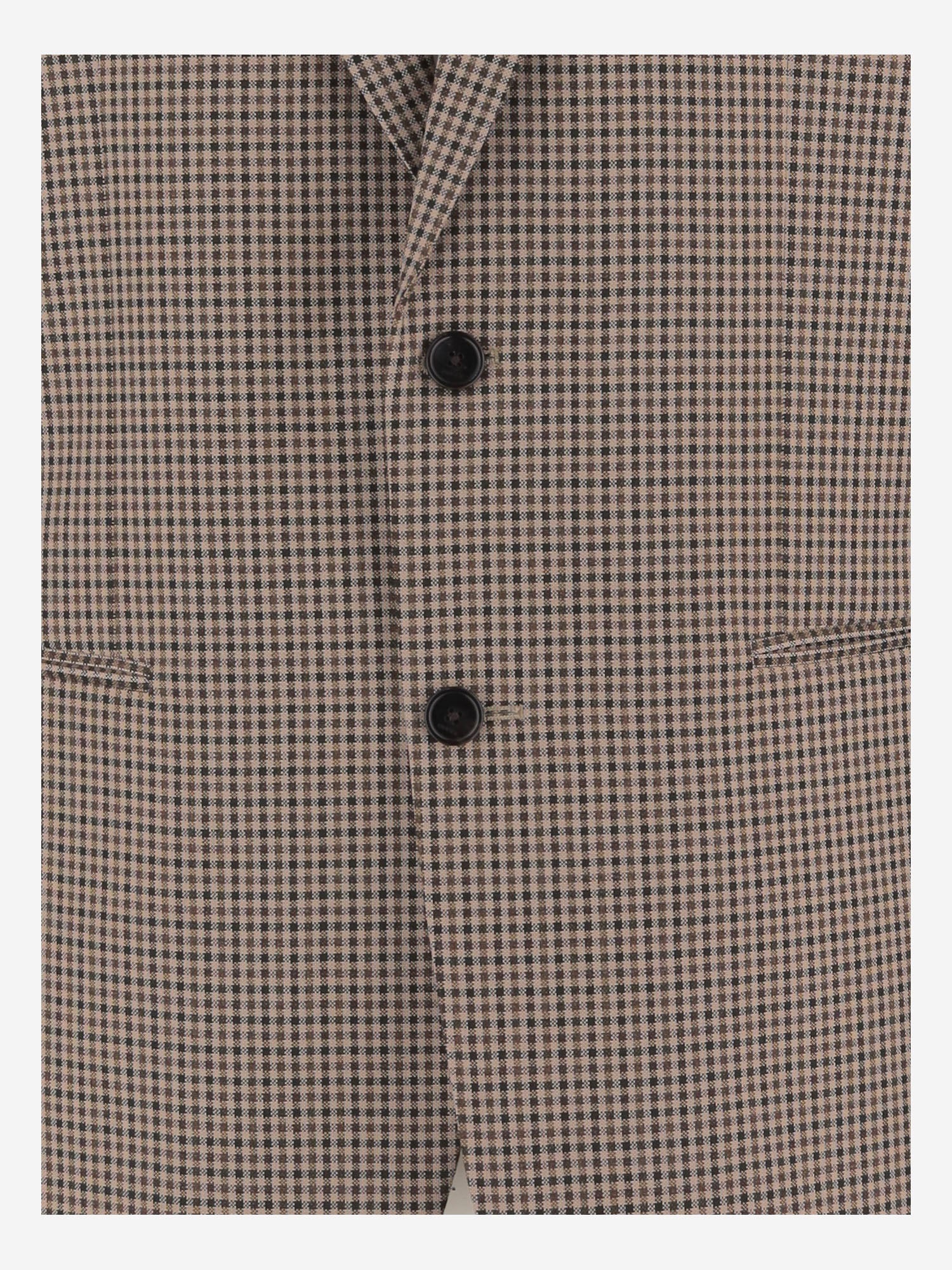 GIACCA MONOPETTO IN LANA A QUADRETTI 874604 ZAU809549 GUCCI 