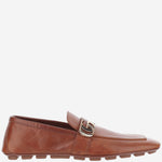 MOCASSINI IN PELLE CON LOGO 874811 AAGSG7608 GUCCI 