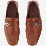 MOCASSINI IN PELLE CON LOGO 874811 AAGSG7608 GUCCI 