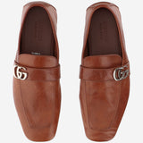 MOCASSINI IN PELLE CON LOGO 874811 AAGSG7608 GUCCI 