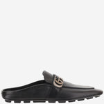 SLIPPER IN PELLE CON LOGO 874812 AAGSG1000 GUCCI 