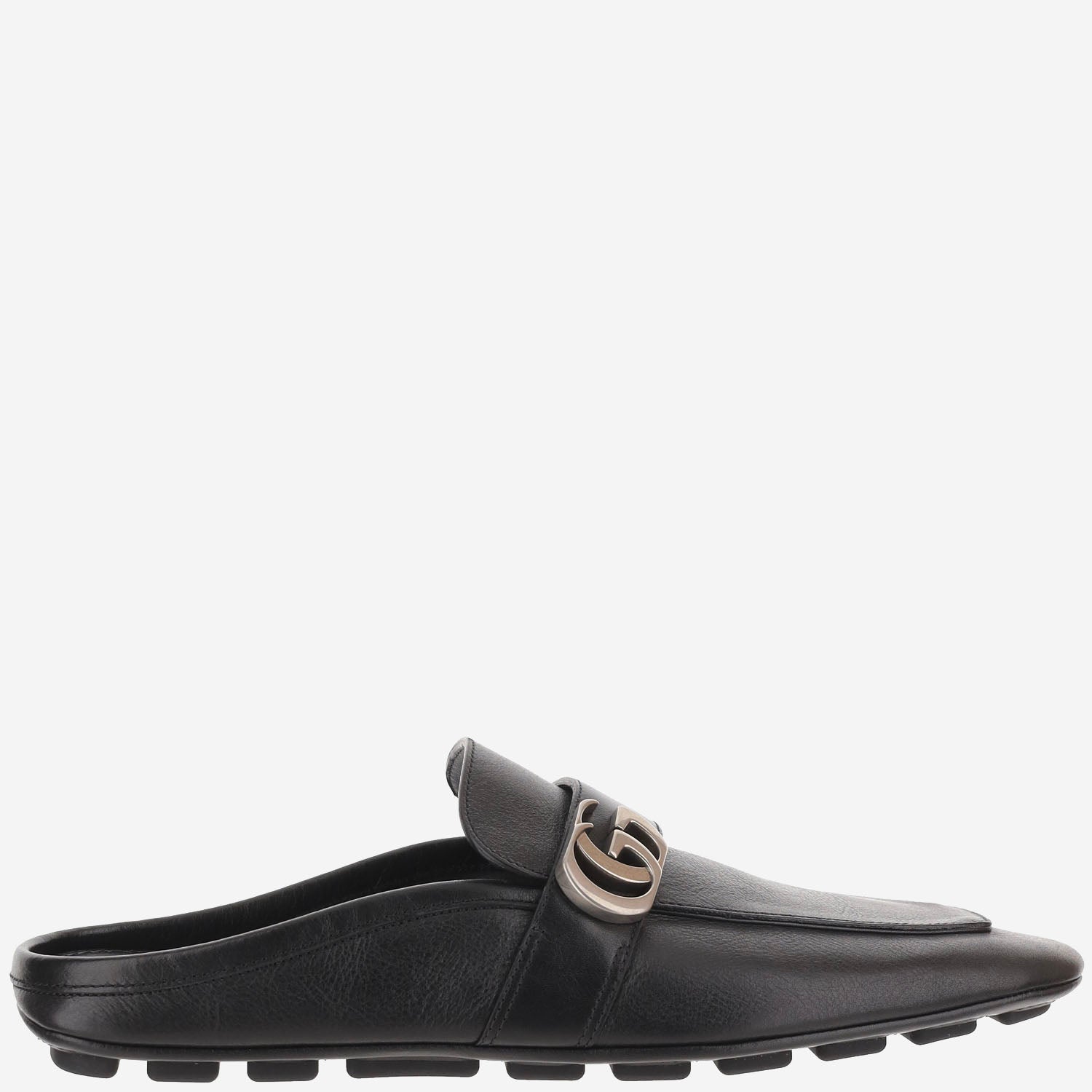 SLIPPER IN PELLE CON LOGO 874812 AAGSG1000 GUCCI 