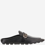 SLIPPER IN PELLE CON LOGO 874812 AAGSG1000 GUCCI 