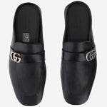 SLIPPER IN PELLE CON LOGO 874812 AAGSG1000 GUCCI 