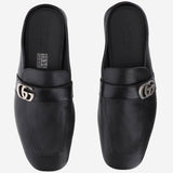 SLIPPER IN PELLE CON LOGO 874812 AAGSG1000 GUCCI 