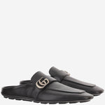 SLIPPER IN PELLE CON LOGO 874812 AAGSG1000 GUCCI 