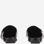 SLIPPER IN PELLE CON LOGO 874812 AAGSG1000 GUCCI 