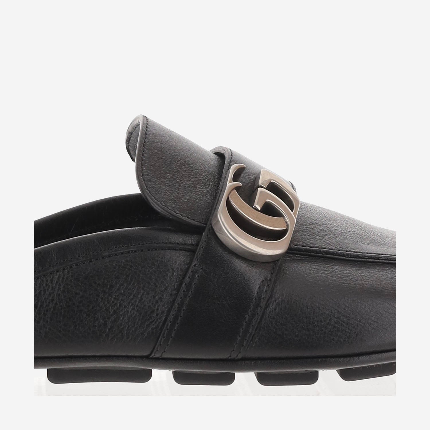 SLIPPER IN PELLE CON LOGO 874812 AAGSG1000 GUCCI 