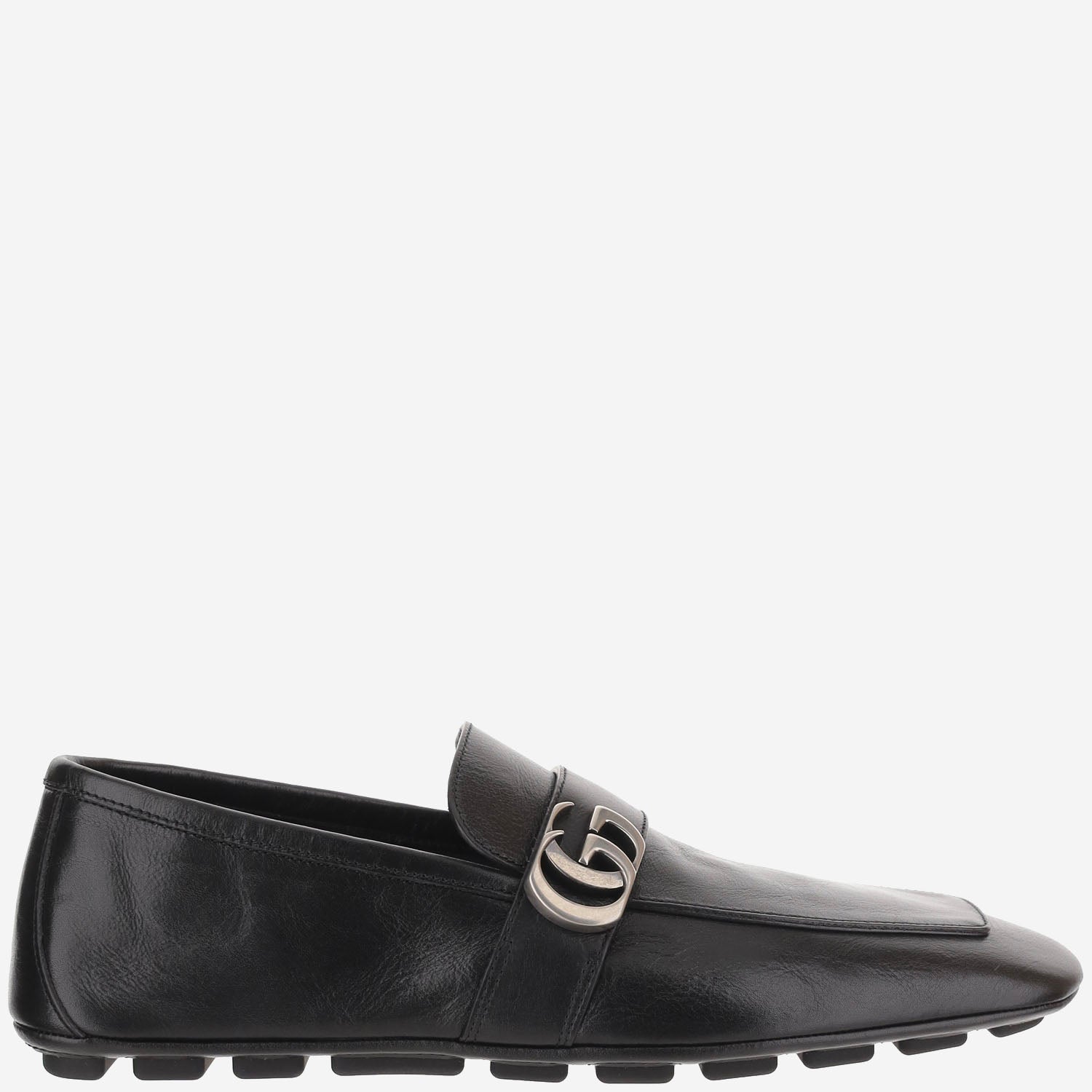 MOCASSINI IN PELLE CON LOGO 874862 AAGSG1000 GUCCI 