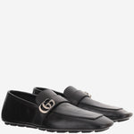 MOCASSINI IN PELLE CON LOGO 874862 AAGSG1000 GUCCI 