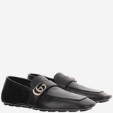MOCASSINI IN PELLE CON LOGO 874862 AAGSG1000 GUCCI 