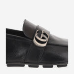 MOCASSINI IN PELLE CON LOGO 874862 AAGSG1000 GUCCI 