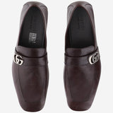 MOCASSINI IN PELLE CON LOGO 874862 AAGSG2117 GUCCI 