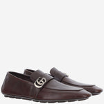 MOCASSINI IN PELLE CON LOGO 874862 AAGSG2117 GUCCI 