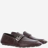 MOCASSINI IN PELLE CON LOGO 874862 AAGSG2117 GUCCI 