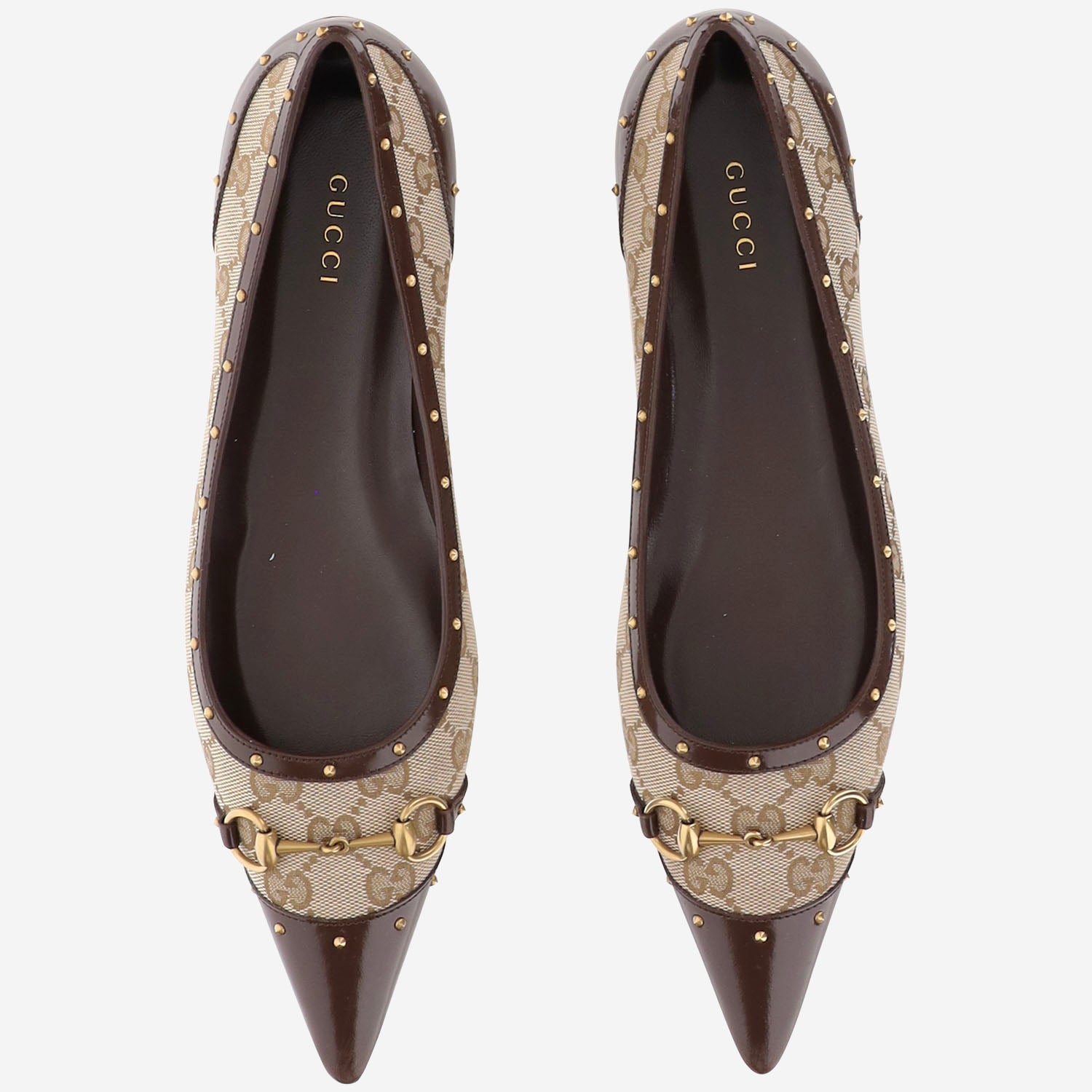 BALLERINE SAVOY IN TESSUTO GG E PELLE 875050 FAF7F9649 GUCCI 