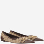 BALLERINE SAVOY IN TESSUTO GG E PELLE 875050 FAF7F9649 GUCCI 