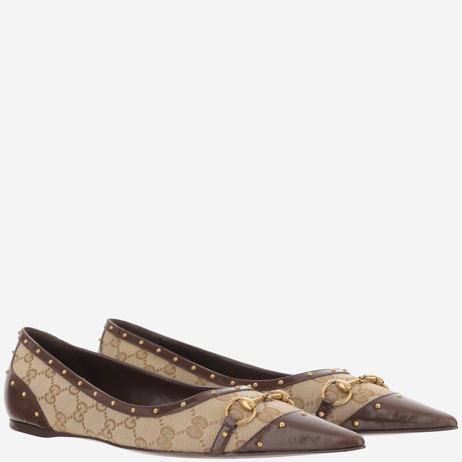 BALLERINE SAVOY IN TESSUTO GG E PELLE 875050 FAF7F9649 GUCCI 