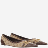 BALLERINE SAVOY IN TESSUTO GG E PELLE 875050 FAF7F9649 GUCCI 