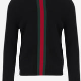MAGLIA IN CASHMERE CON WEB 875161 XKFPA1060 GUCCI 