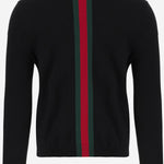 MAGLIA IN CASHMERE CON WEB 875161 XKFPA1060 GUCCI 