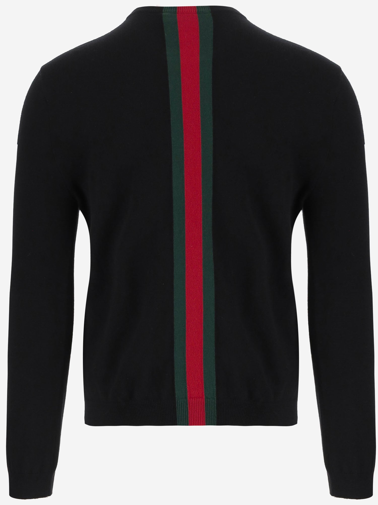 MAGLIA IN CASHMERE CON WEB 875161 XKFPA1060 GUCCI 