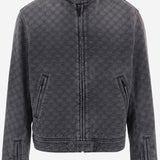 GIACCA CON ZIP IN DENIM DI COTONE GG JACQUARD 875566 XDDGU1401 GUCCI 