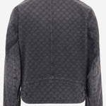 GIACCA CON ZIP IN DENIM DI COTONE GG JACQUARD 875566 XDDGU1401 GUCCI 